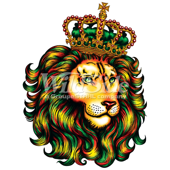 jah lion with crown the wild side